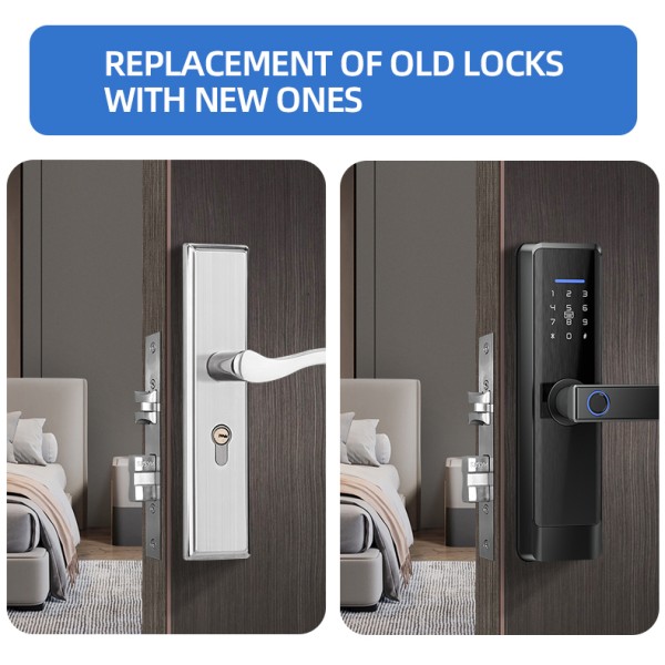 YAGU Fingerprint Password Security Door Lock Wholesale Factory Selling TTlock&TUYA Version Optional