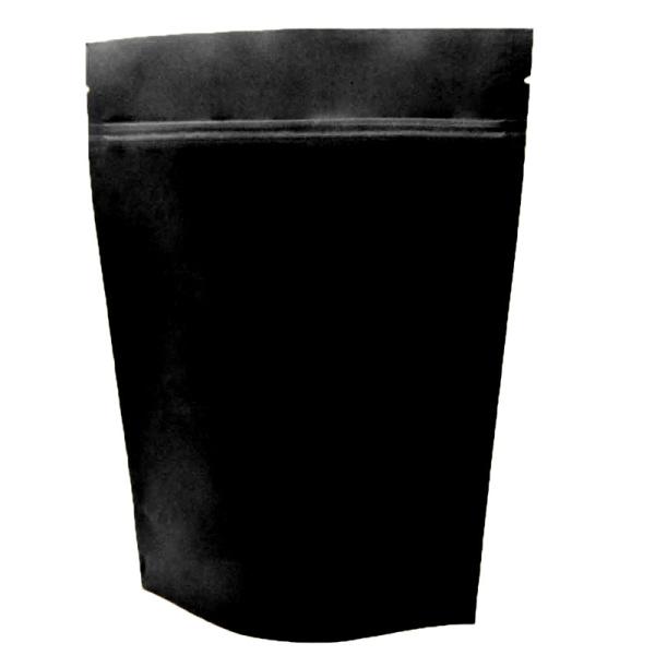 Malote do fechamento do fecho de correr da soldadura térmica 16oz da folha de alumínio que empacota 450g Matte Black Stand Up Pouch