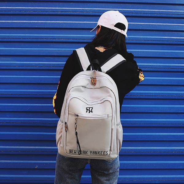 Korean version of cool letters backpack students fashion large capacity schoolbag waterproof casual backpack girl