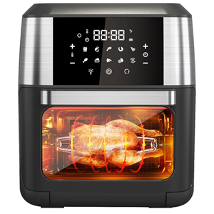 7L 12L 24L de acero inoxidable freidora de aire digital con función de vapor tostadora de aire horno sin aceite