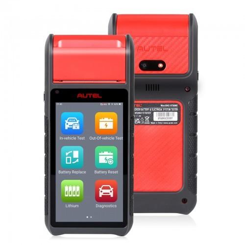 Touchscreen Battery Tester Auto Electrical System Analyzer Autel MaxiBAS BT608E OBD2 Scanner Built-In Printer for 12V