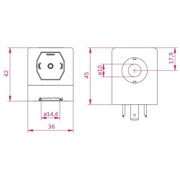 Катушка клапана соленоида стока компрессора воздуха 0545 магнитов автоматическая