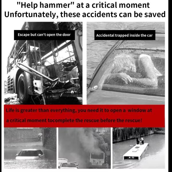 Сверхяркий светодиодный фонарь на открытом воздухе путешествие самостоятельное путешествие портативный спасательный фонарик с молотком солнечная флашка для зарядки