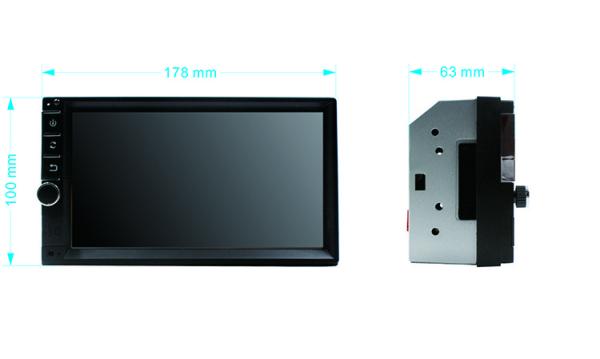 7 Inch  Double Din Head Unit With Navigation Mp5 Media Player With Bluetooth