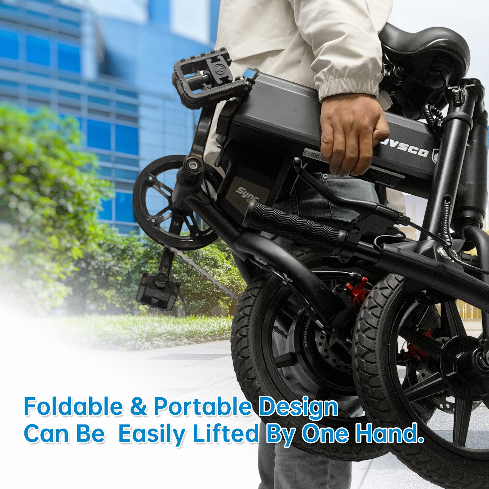 14 Inch Mini Folding Electric Bike 36V 7.8Ah 25kmh Portable Commuter Ideal for Car Trunk