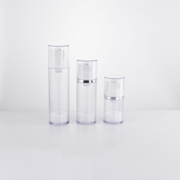 Transparent plastic airless pump bottle 120&150ml China manufacturers empty primary cosmetic&skincare packaging