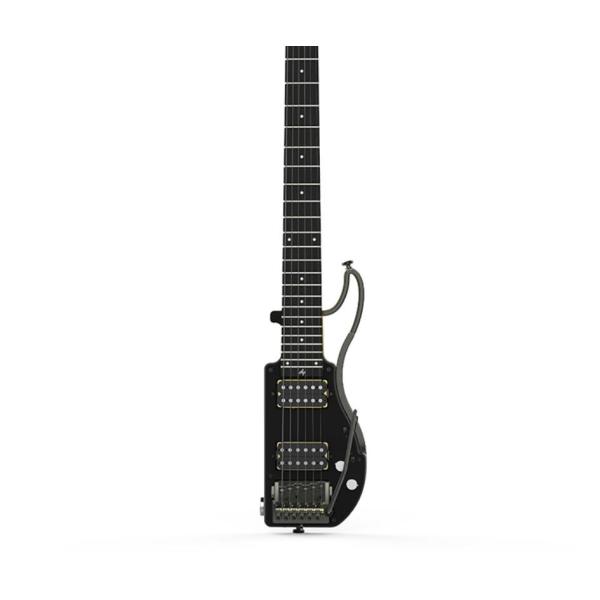 Unique Design Patented Grand Headless Foldable Travel Guitar with Double Humbuckers and Headphone Amplifier
