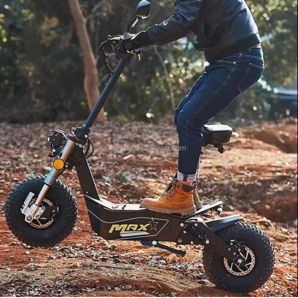 Off Road 2000W 3000W Mobility Electric Scooter COC EEC Brushless Motor 10inch Hub Motor Electric Scooter Motor Bike with CE