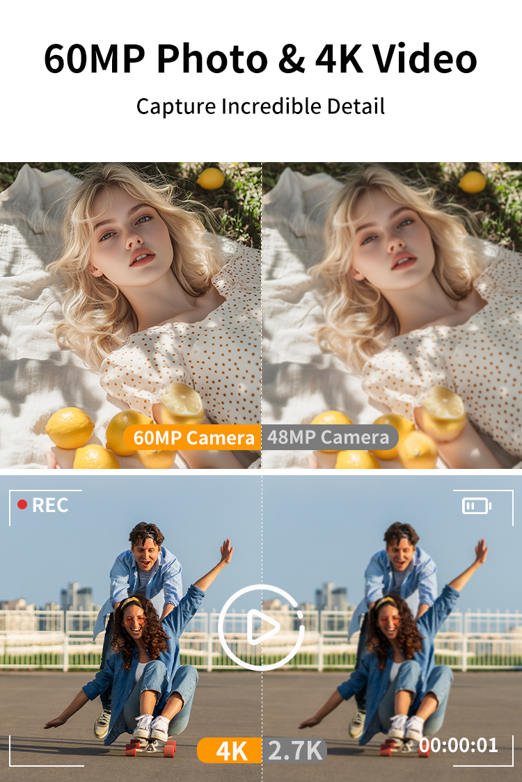 2026 Hot Sale 4K Video CMOS Digital Cameras 5X Optical Zoom 2.8 Inch IPS Screen with Auto Focus Anti-Shake Function Vlog Camera