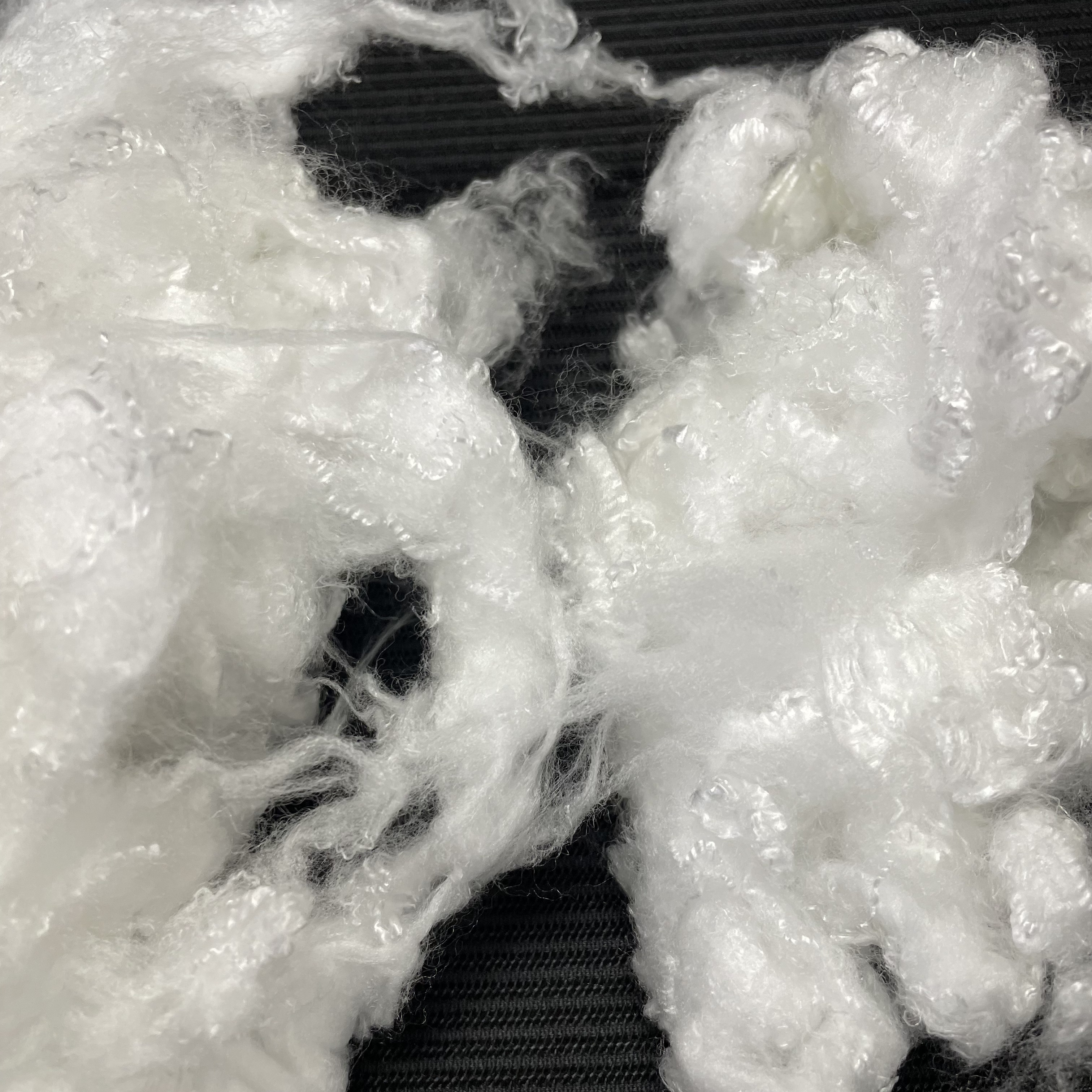 Electrostatic Polyester Staple Fiber , Friction-Generated Static Charge Filter Fiber for Industrial Dust Collection Filtration