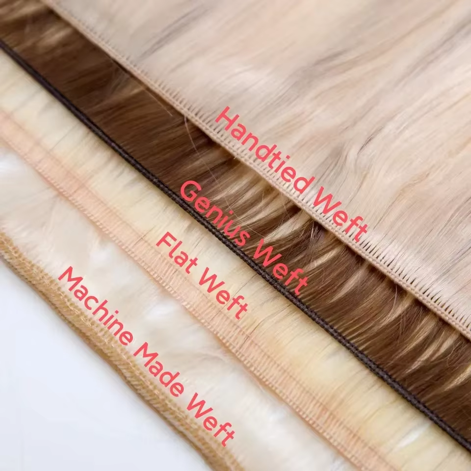 Raw Hair New Design Volume Weft Seamless Skin Weft Can Be Cut Double Drawn Genius Weft Hair Extensions