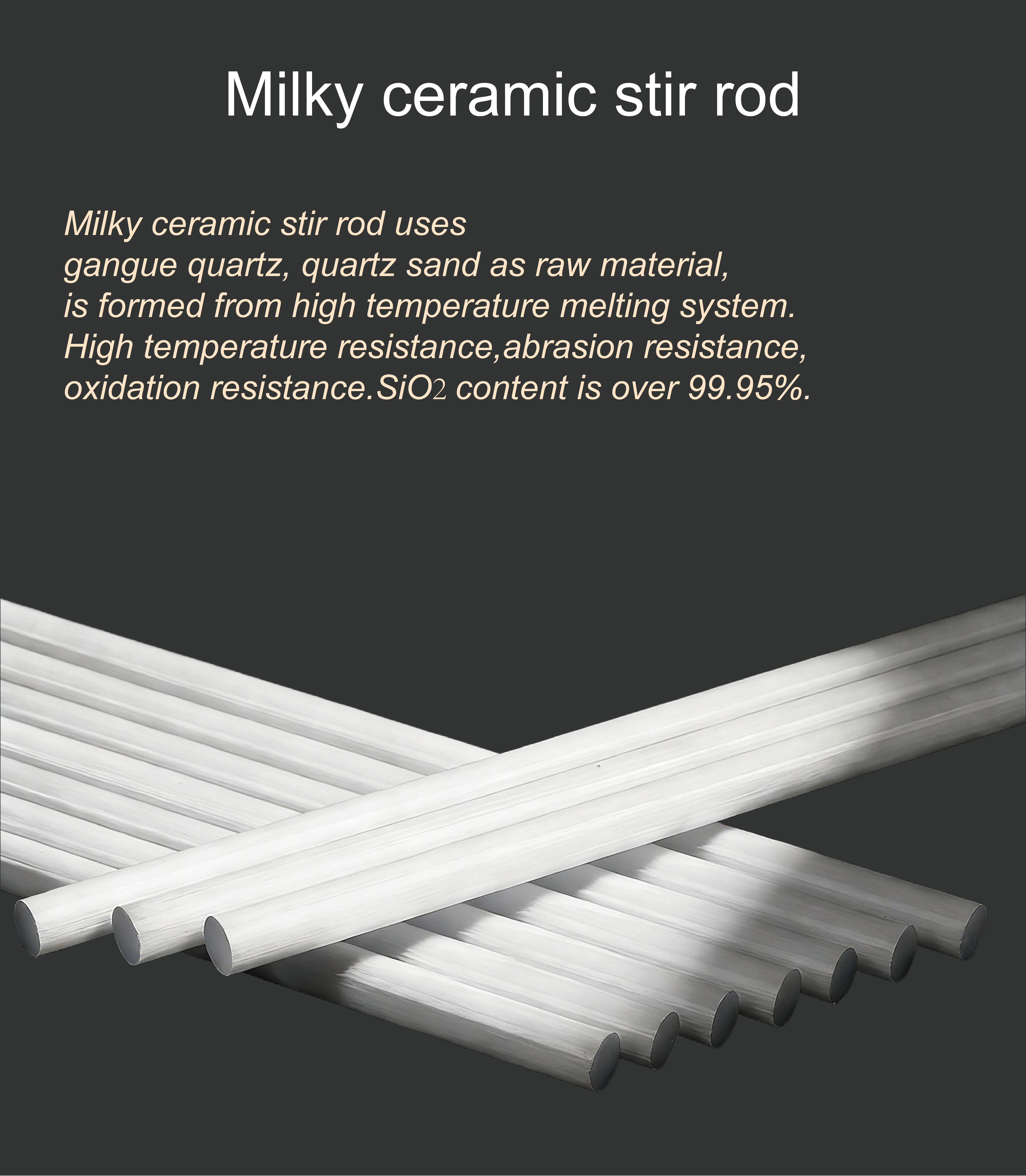 Milky Quartz Stirring Rod