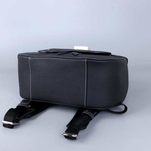 Veau en cuir de Christian Dior Gallop Backpack Black Grained de bases d'hommes