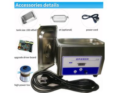 líquido de limpeza 50W ultrassônico dental com temporizador, máquina dental ultrassônica da limpeza 
