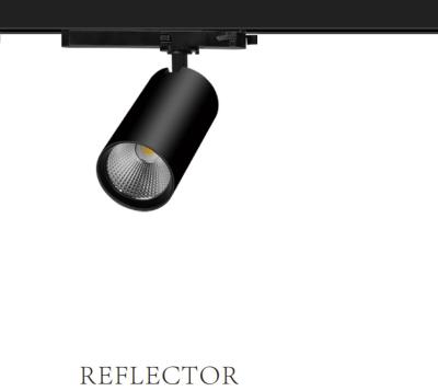 Integrated adaptor 3/4-wire CRI90 anti glare flicker free combined 20W-25W 35W COB LED track light Aluminium Surface t