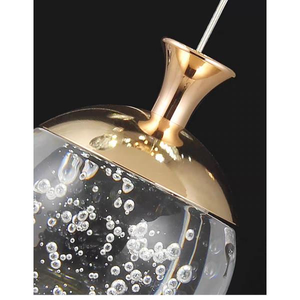 Apple Hanging Pendant Light Staircase Crystal Chandelier New Villa Hollow High Living Room Chandelier Rotating Staircase Long Chandelier