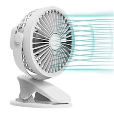 fã recarregável a pilhas do grampo 6000mAh com luz do diodo emissor de luz