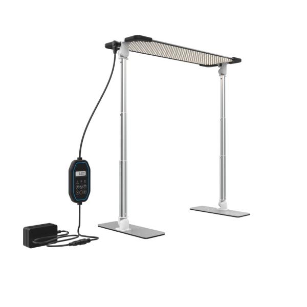 Sistema de cultivo hidropónico de 45w grande cobertura de mudas lâmpada de mesa ajustável dimmable sintonizável espectro temporizador de 1-23h