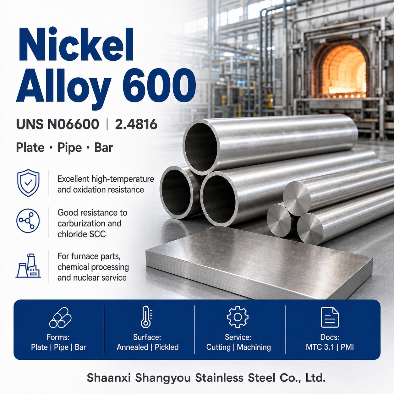 Nickel Alloy 600 | UNS N06600 | 2.4816 | Inconel 600