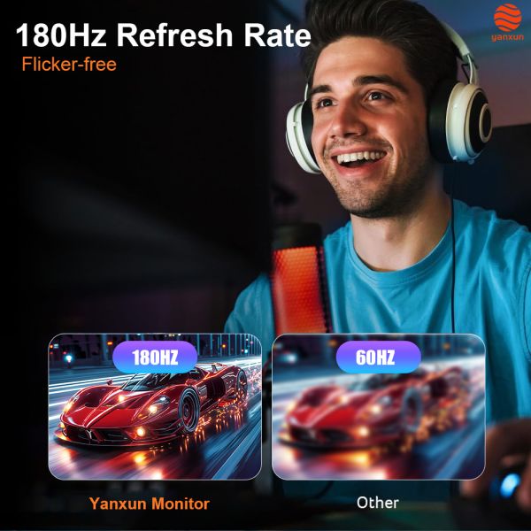 27-Inch White Curved 1K (1920x1080) 180Hz IPS Gaming Monitor - 5ms GTG, 99% sRGB, FreeSync Compatible & Eye Care Mode