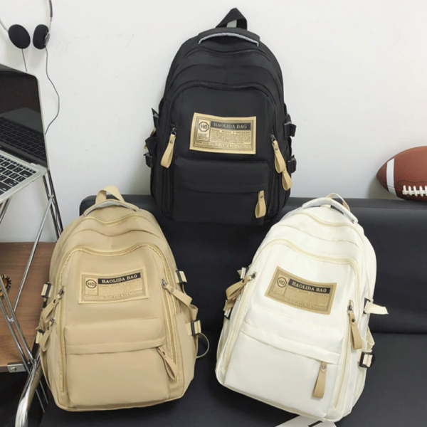 Colefa Factory Nylon Back Bags for Women Travel Spring Autumn Computer Backpack for Men High Middle School Student Backpack