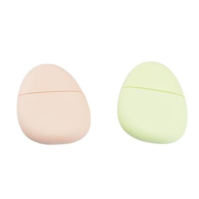 Customizable Bottle Color HDPE Egg Shape Container Plush Touch Feeling Sunscreen Bottle