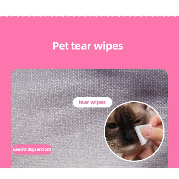 Customized Dog Teeth Cleaning Wipes Nonwoven Clean Teeth Finger Pads