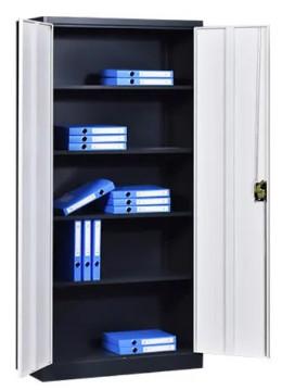 Double Door Steel Filing Cabinet Solutions Electrostatic Powder Coating