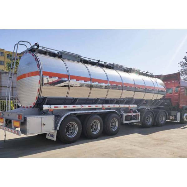 Fuel Transport 3 Axle 46000 Liters CIMC Stainless Steel Tanker