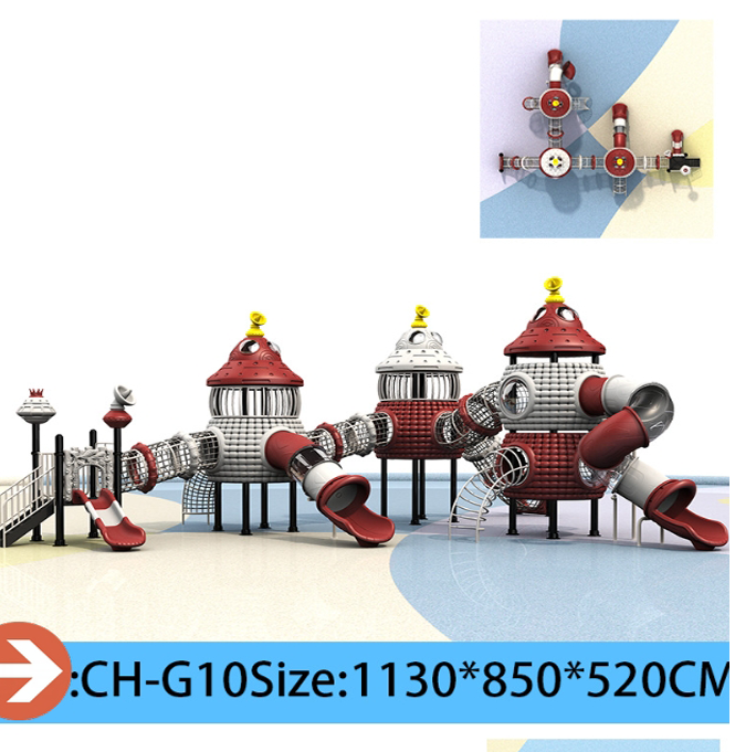 Pumpkin  Robot Theme Large Outdoor Playground Slide  Custom Plastic Combination Slides Climbing Tunnels Adventure Tubes for Parks Kindergartens  Resorts
