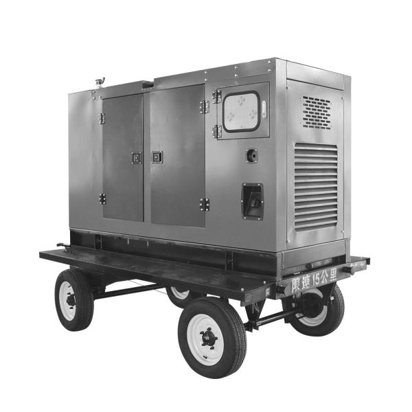 62.5kva 50Kw Quiet Running Mobile  Diesel Generator Trailer Mounted Class H Insulation