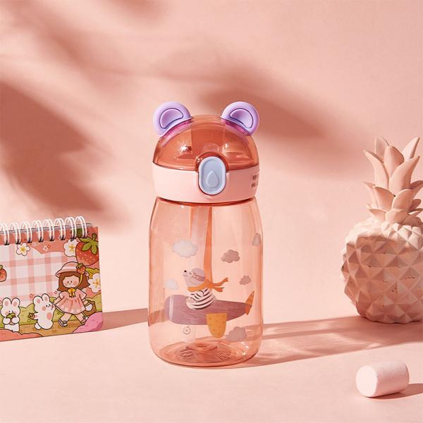 500ml 650ml Plastic Cup Eco Friendly Cartoon Water Bottle for Applicable Boiling Water