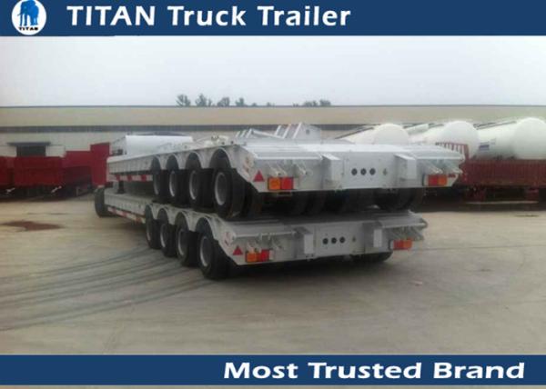 150 Ton 4 lines 8 axles lowboy Heavy Haul Trailers for Heavy construction machines