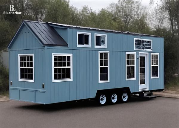 軽鋼構造 2階建て プリファブリック 小型の車輪付き家 トラクションタイプ