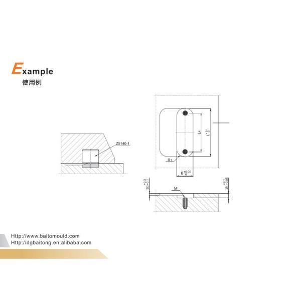 прочные стандартные части прессформы 60HRC сползают серии BT-3049 стопорного устройства