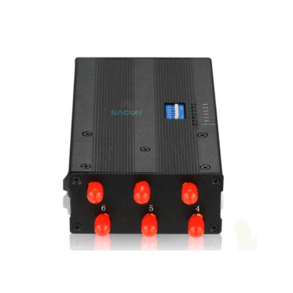 6 Antennas Portable Mobile Phone Jammer with Lithium Battery and 15m Jamming Range