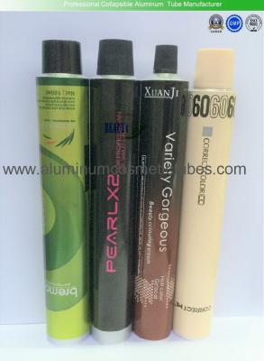 60ml / 80ml Volume Aluminum Cosmetic Tubes 175mm Length For Shampoo Hair Color Cream
