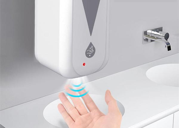 White 1200ml 13*11*27.5cm 0.75kg Automatic Soap Dispenser