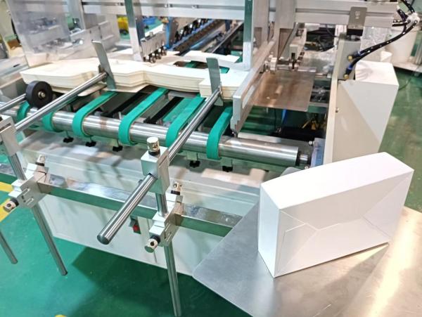PLC Controlled CQT-900 Automatic Carton Folding and Gluing Machine for Hardcover Boxes