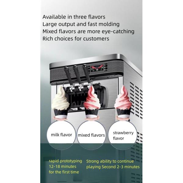 Automatic Italian Ice Cream Machine with Wooden Case and Milking Machine Spare Parts