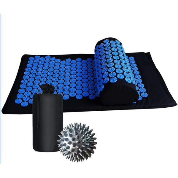 Подушка точечного массажа циновки 50pcs точечного массажа Брауна белья естественная для головных болей