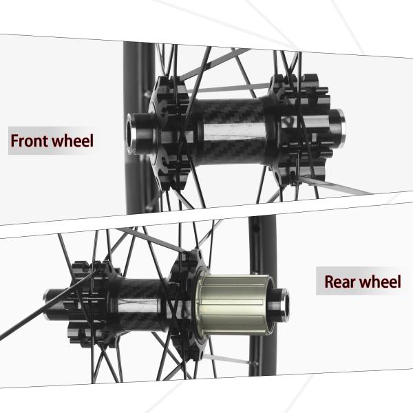 700C 35mm Depth Road Bicycle Wheelset With Straight Pull Spokes And Aluminum Alloy Tube