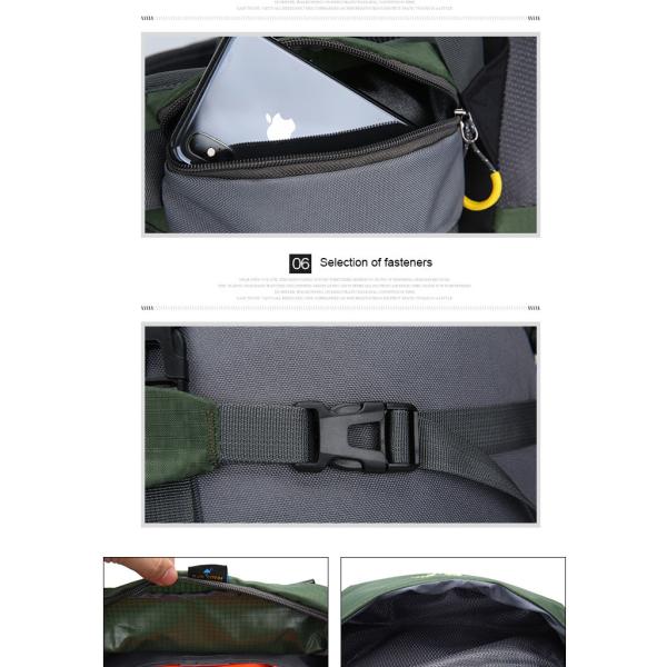 60L Lightweight Waterproof Hiking Backpack 70cm Rainproof Backpacks