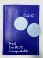 Résistance au choc 2.8 Sacs à lettres enveloppés en bulle en bleu pour des services de livraison sécurisés