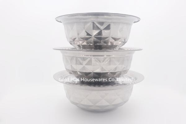 26cm Cookware ordinary round kitchen stainless steel stock pot different sizes food round steel basin with lid