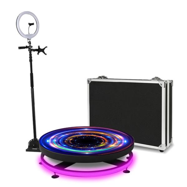 100cm Video Photo Booth 360° Rotating Adjustable Support IPad