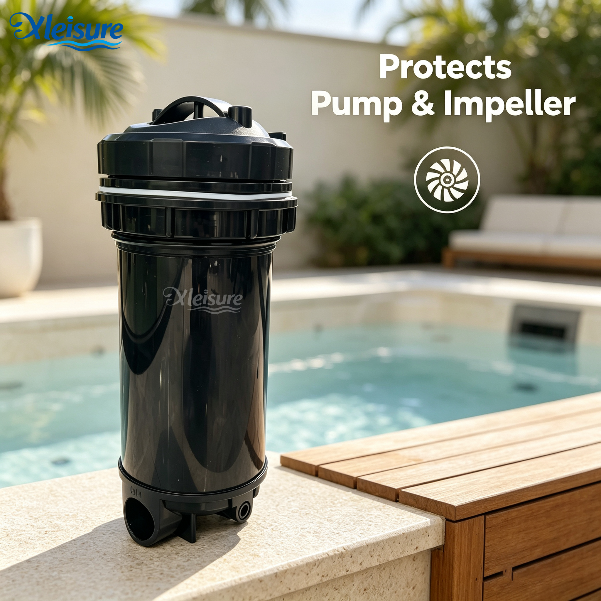 Top Load Pressure Filter Pressurized Canister Filter for Pool Hot Tub Filter Housing with Replacement Filter Cartridge