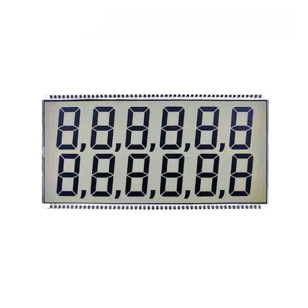 Original Brand New 12-Digit 7 Segment TN HTN LCD Screen Display for Fuel Dispenser Pump Small and Efficient