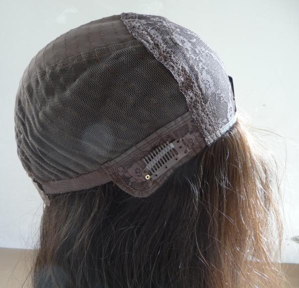 Ligne de cheveux naturelle texture des cheveux droits Cap moyenne Toupies pour les dames