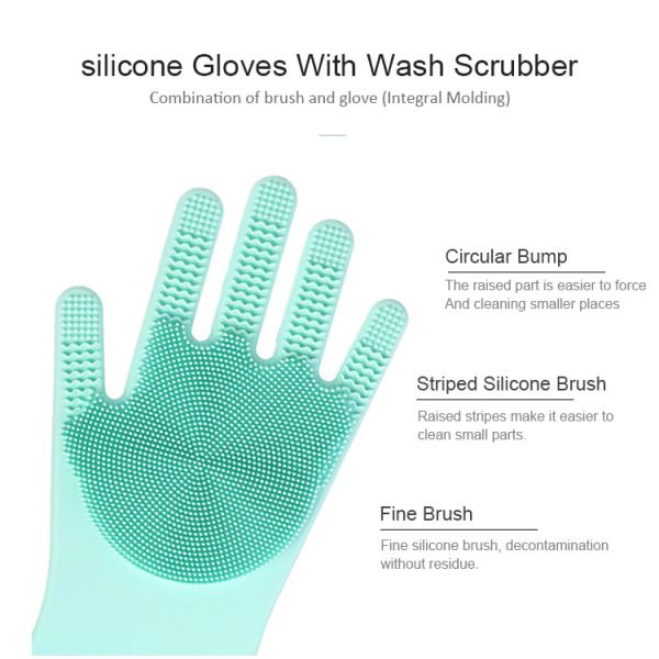 Silicone Dishwashing Gloves for Temperature Range -40 220 C Highly Welcome OEM/ODM